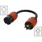 Ac Works Adapter Cord, SOOW, L15-20R, L15-30P, 1.5 ft., Black L1530L1520-018 - alternate 3